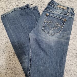 Elegant Blue Boot Cut Women's Jeans